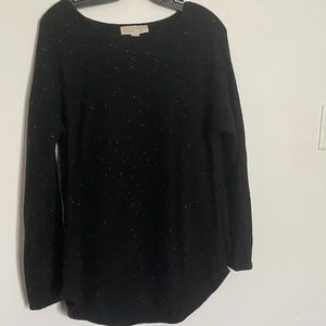 Michael Kors Black and White Speckled Sweater